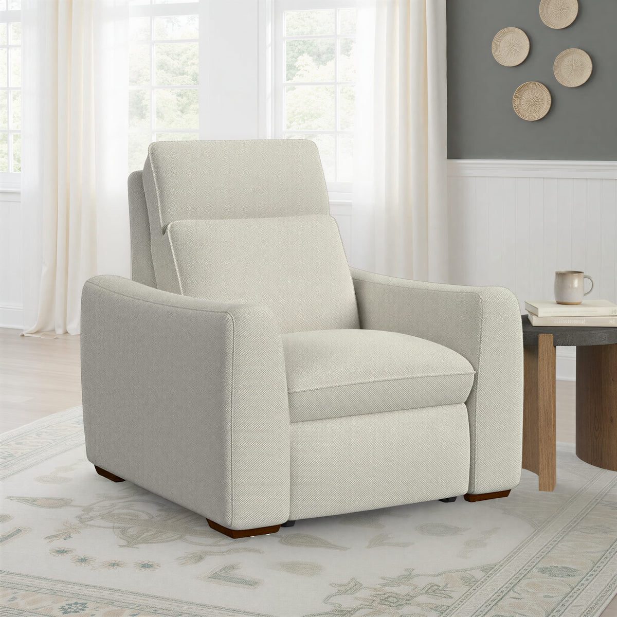Flexsteel Ava Power Recliner with Power Headrest & Lumbar