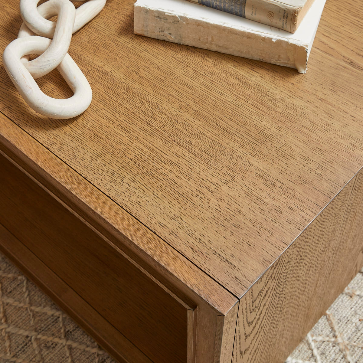 Flexsteel Waterfall Rectangular Coffee Table with Casters