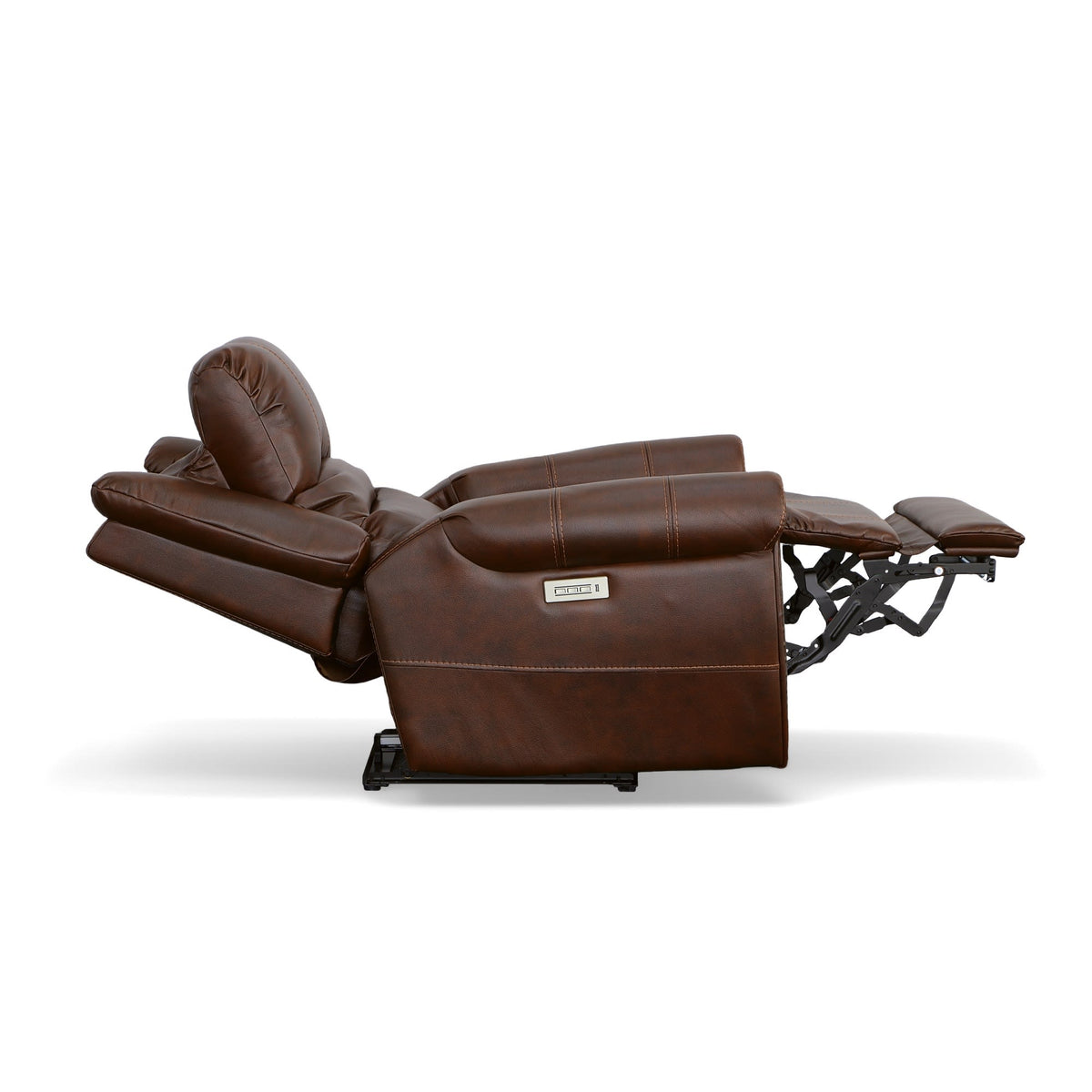 Flexsteel Oscar Power Recliner with Power Headrest & Lumbar