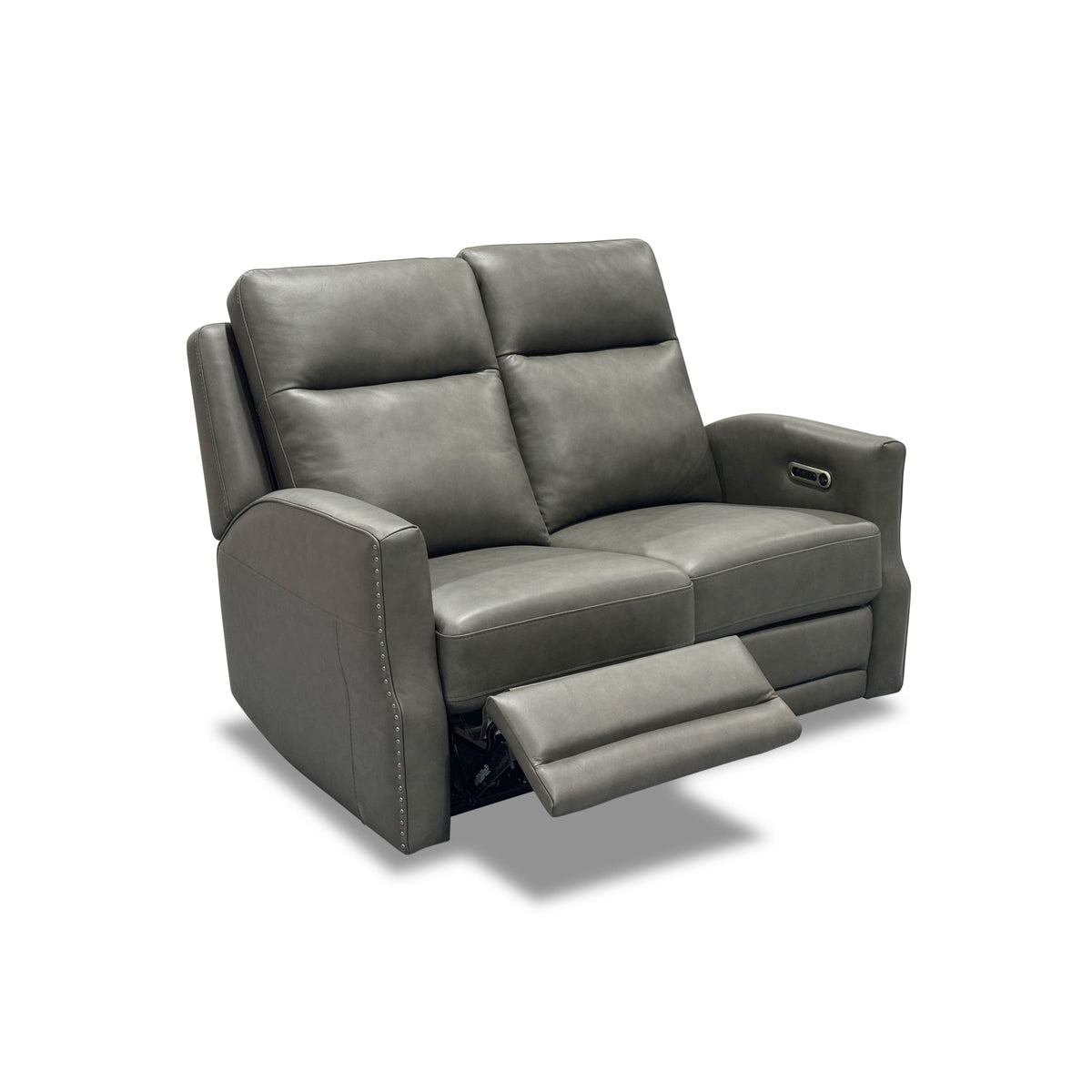 Flexsteel Maxwell Power Reclining Loveseat with Power Headrests and Lumbar