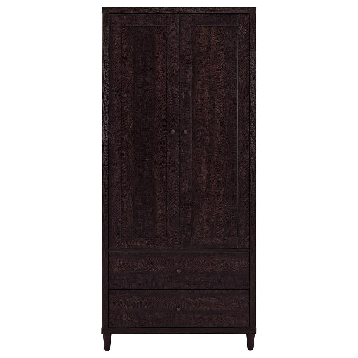 Wadeline 2-door Tall Accent Storage Cabinet Rustic Tobacco