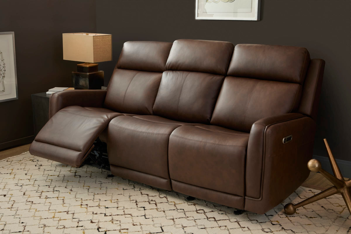 Flexsteel Alister Power Gliding Sofa with Power Headrests & Lumbar