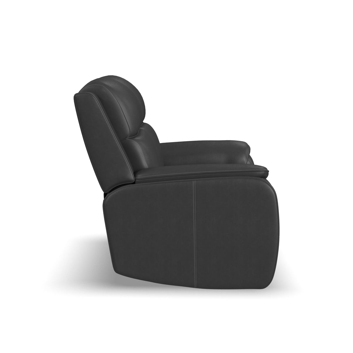 Flexsteel Ziggy Power Reclining Loveseat with Power Headrest, Lumbar, Heat & Massage