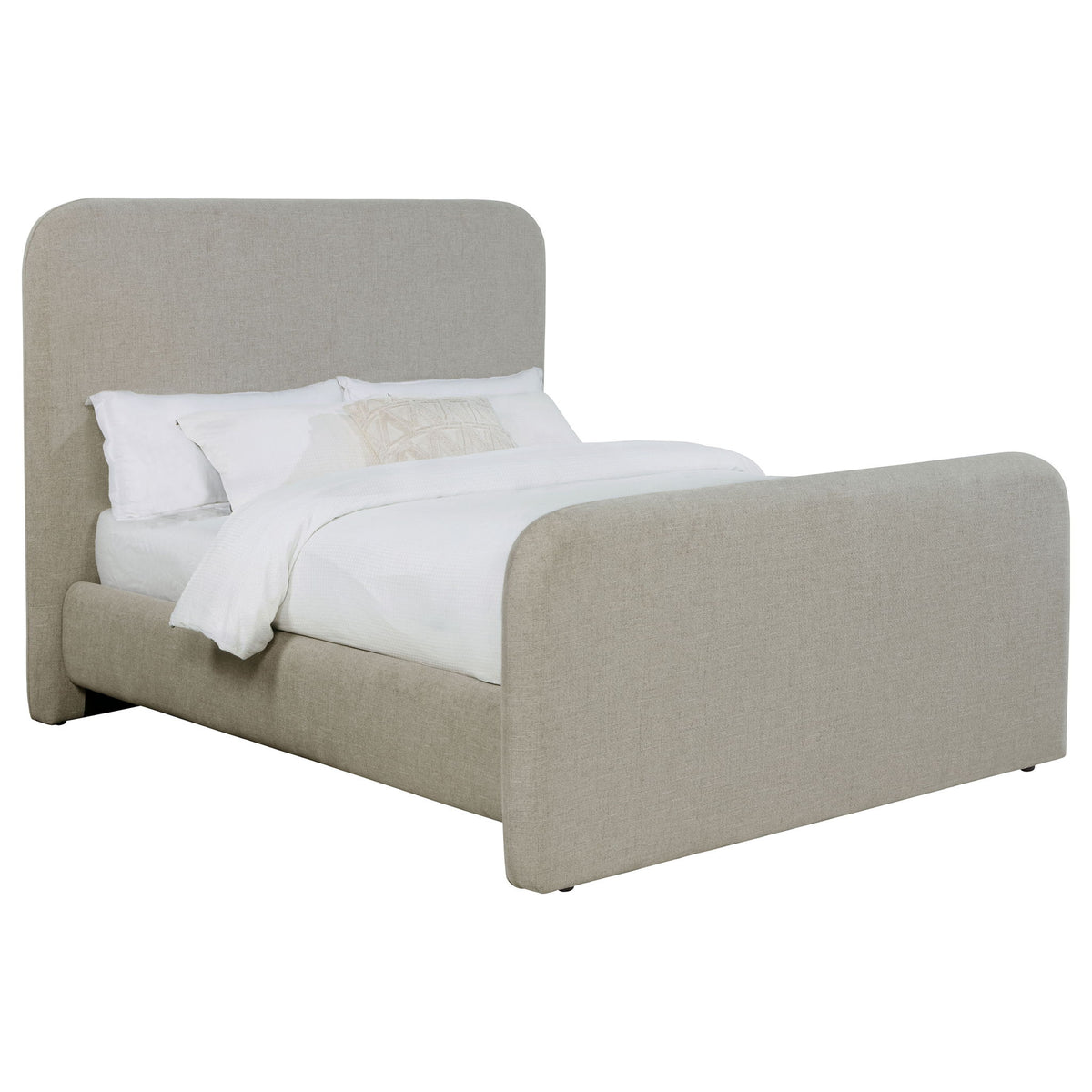 Wren Upholstered Queen Panel Bed Grey