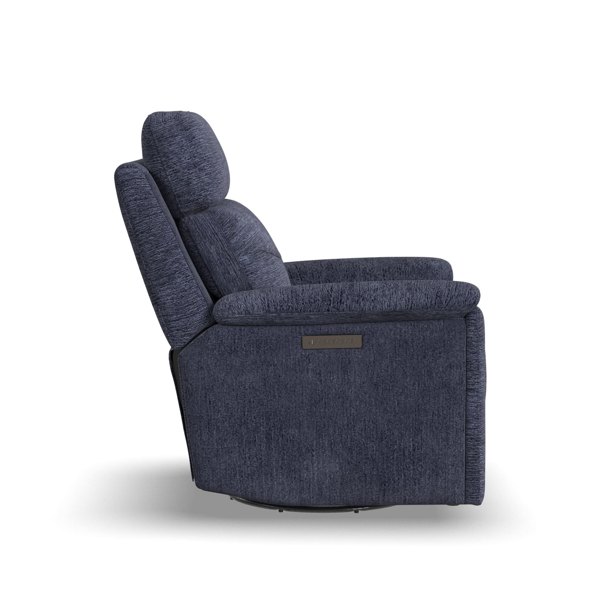 Flexsteel Refined Power Swivel Gliding Recliner with Power Headrest & Lumbar