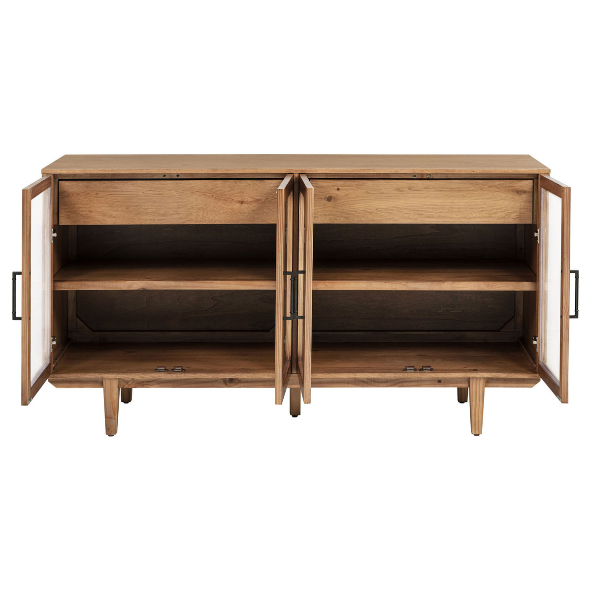 Middleton 4-door Sideboard Server with Dual Drawers Natural