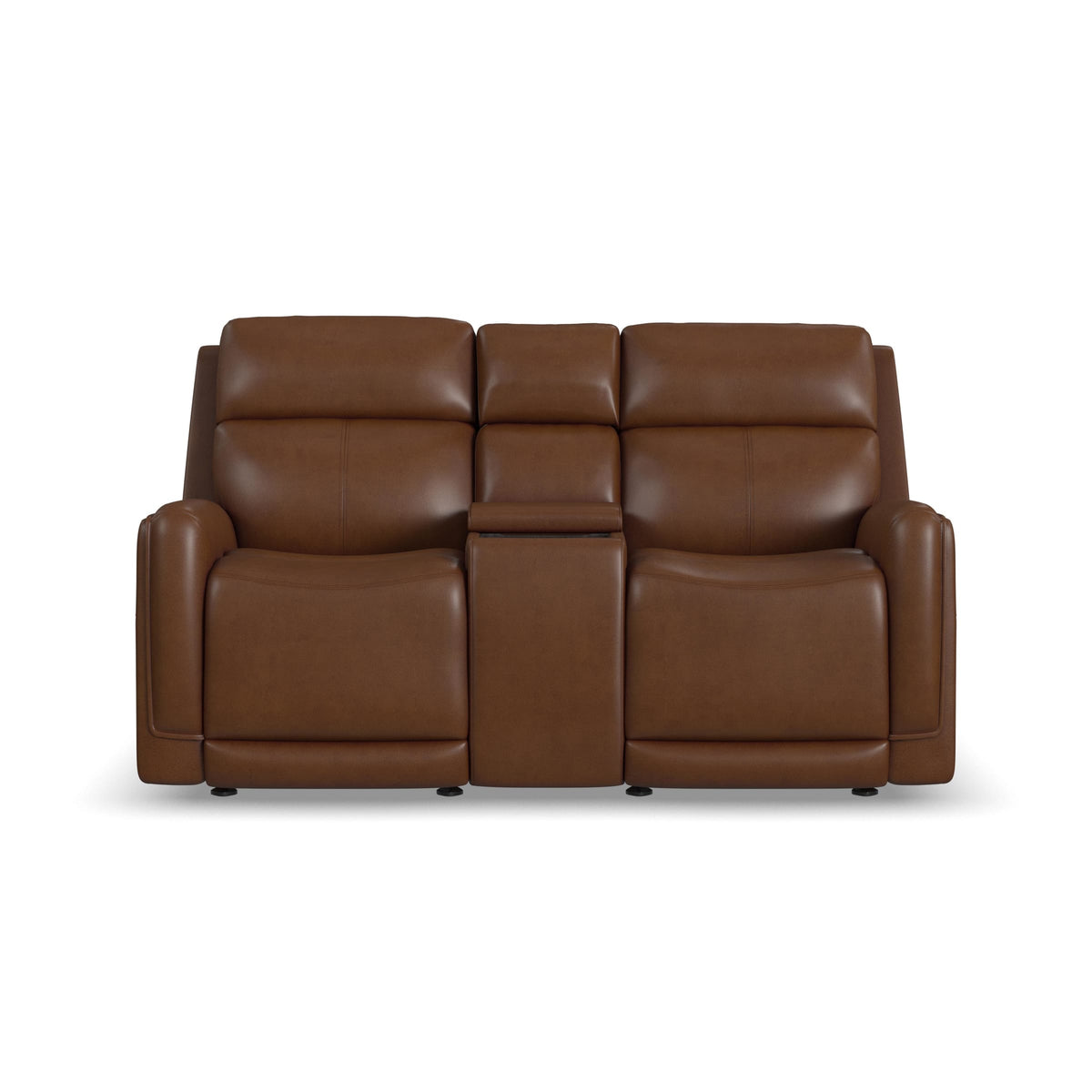 Flexsteel Alister Power Gliding Loveseat with Console, Power Headrests & Lumbar