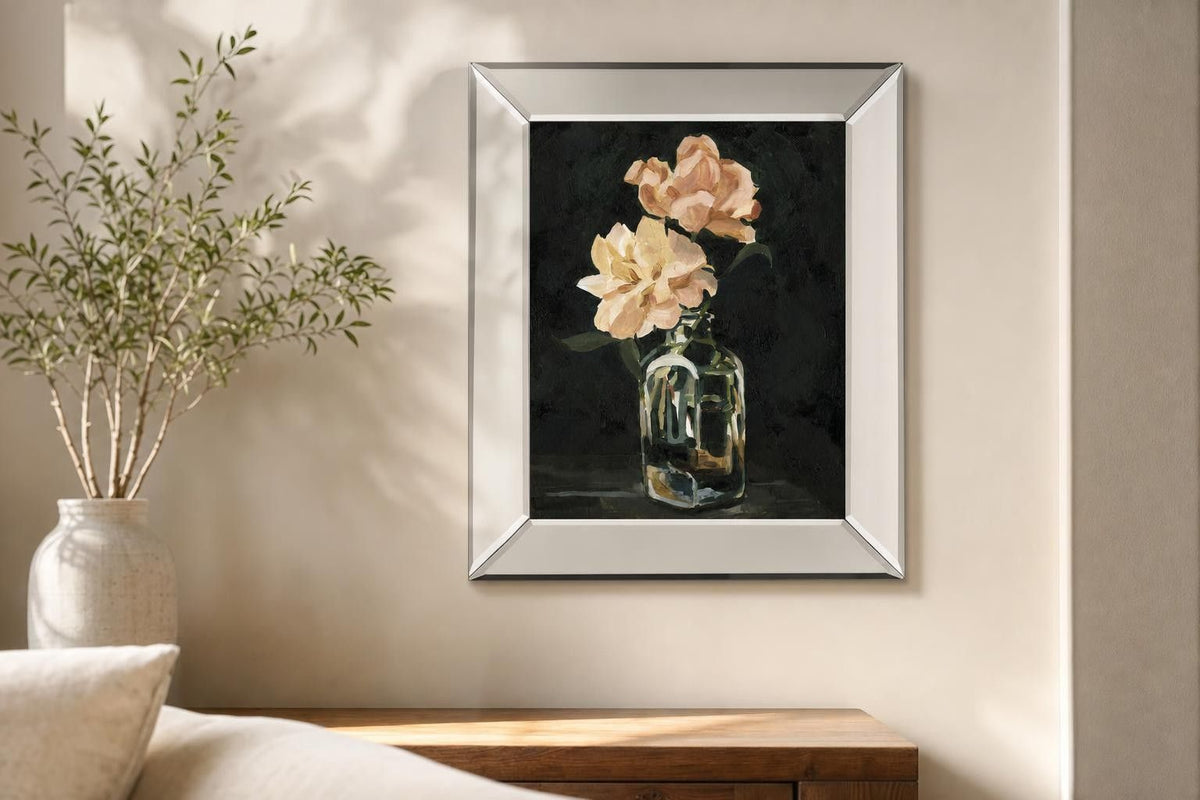 Dark Rose Arrangement II By Emma Caroline - Black