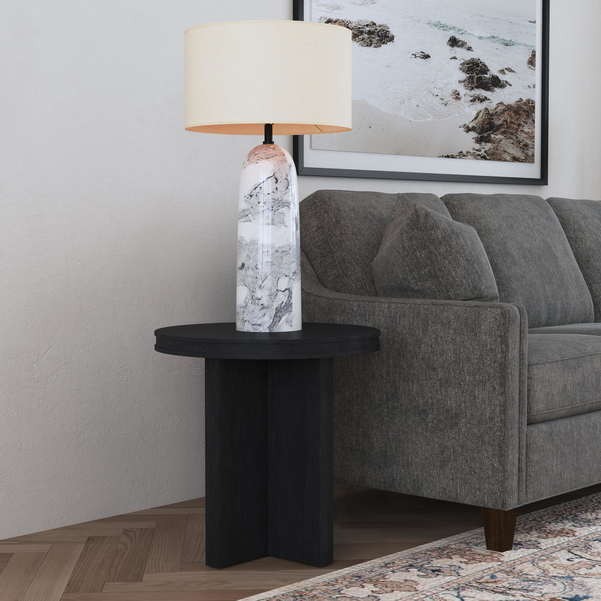 Flexsteel Waterfall Round End Table