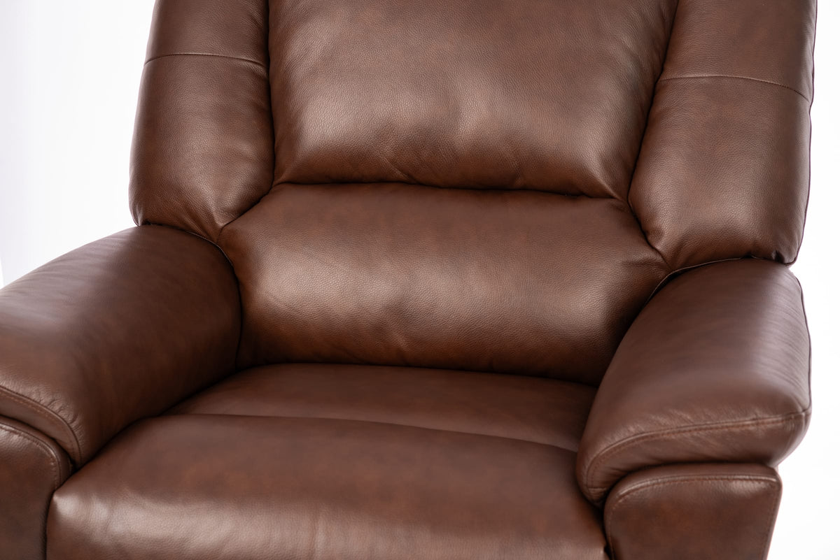 Flexsteel Plush Perfect Match Power Gliding Recliner with Power Headrest & Lumbar
