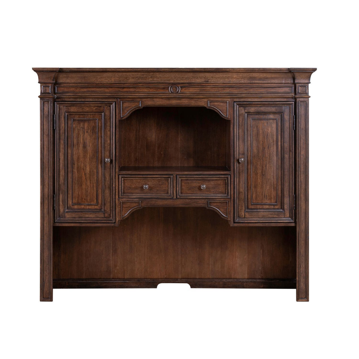 Provence Park - Jr Executive Credenza Hutch - Chateau Brown
