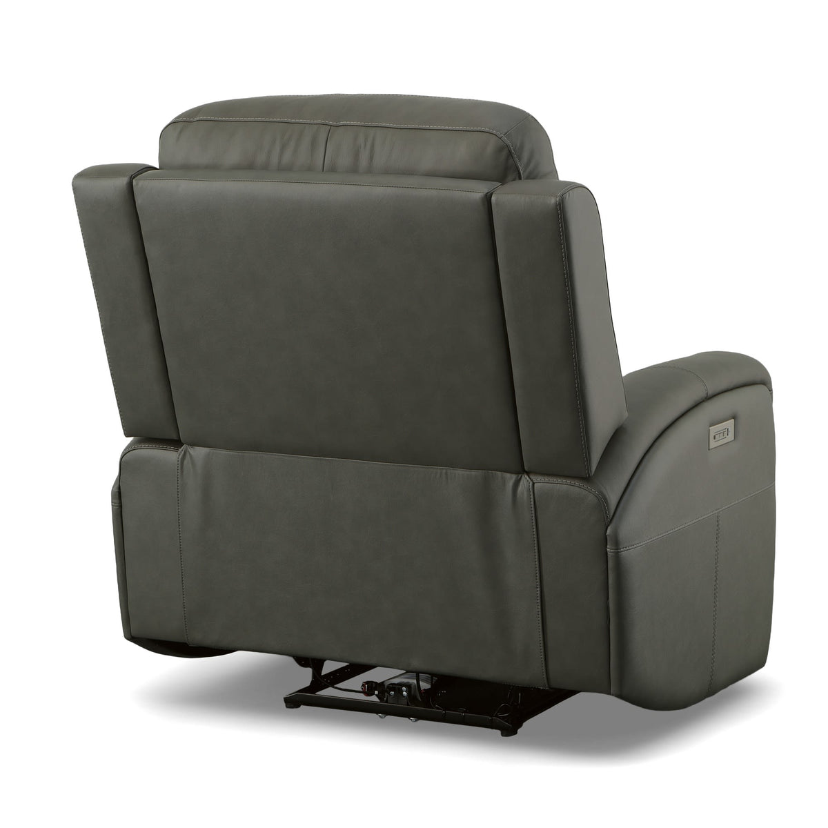 Flexsteel Linden Power Swivel Gliding Recliner with Power Headrest, Lumbar, Heat & Massage