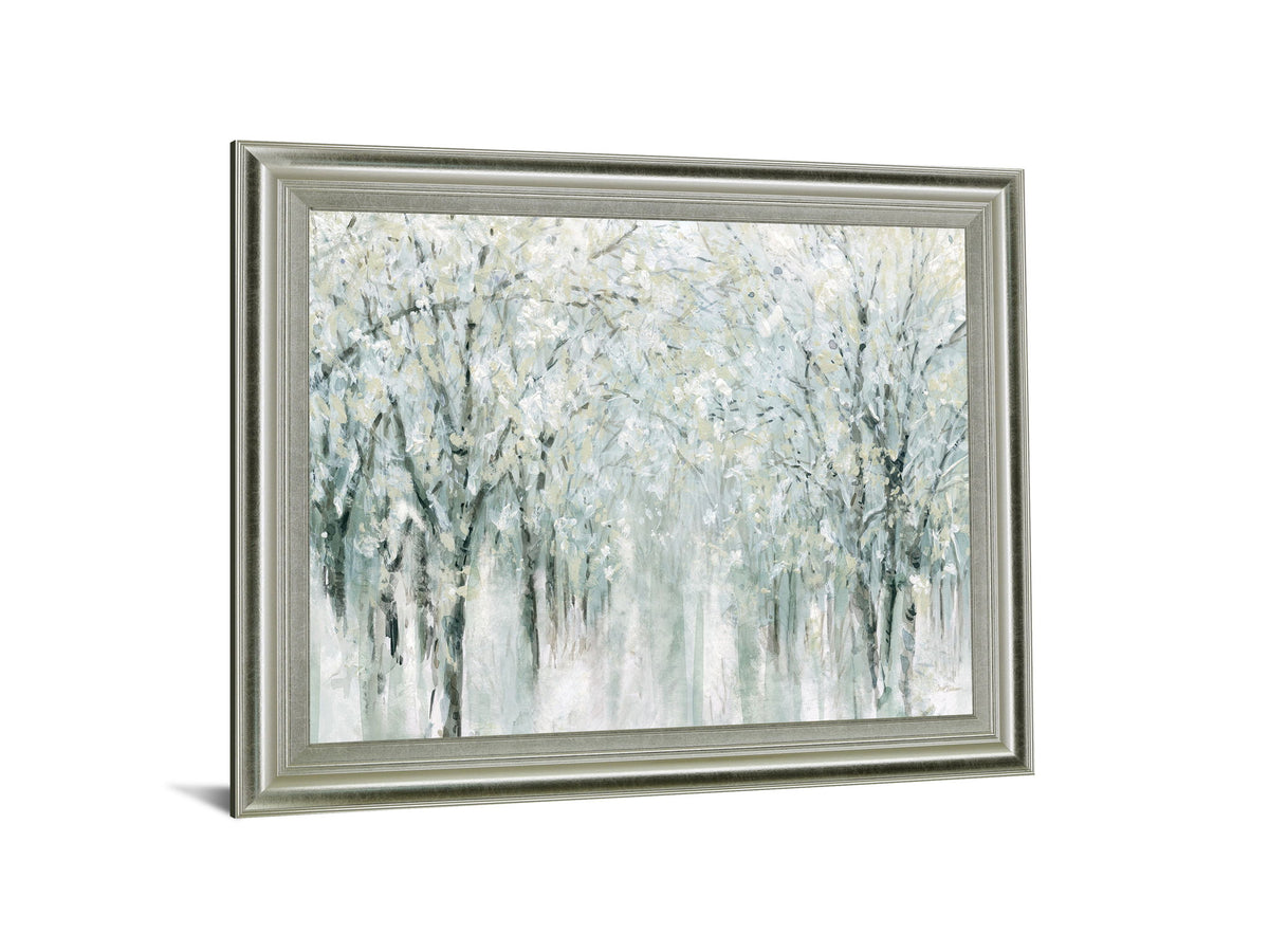 Frosted Grove - 28" x 34" Framed Wall Art - Gray