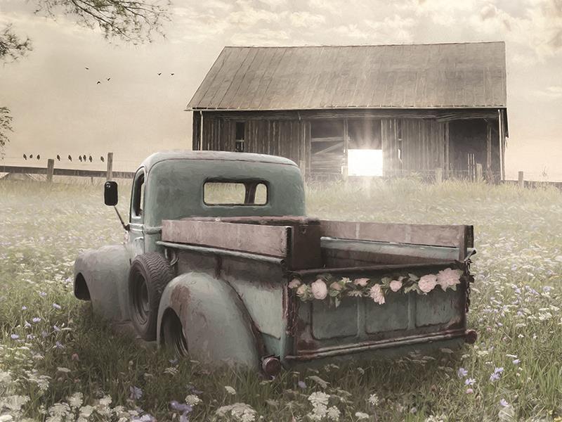 The Old Ride By Lori Deiter (Framed Small) - Dark Gray