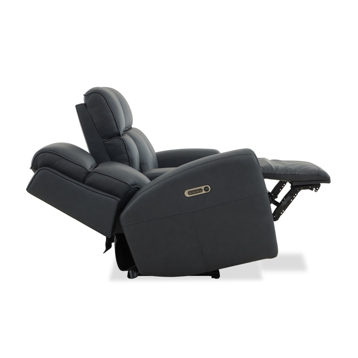 Flexsteel Warren Power Reclining Loveseat with Console, Power Headrest & Lumbar