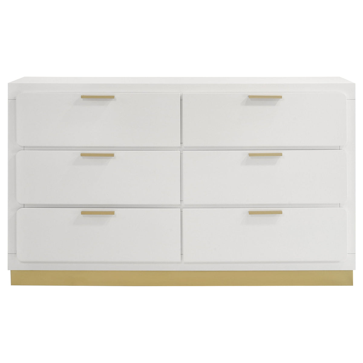 Caraway 6-drawer Dresser White