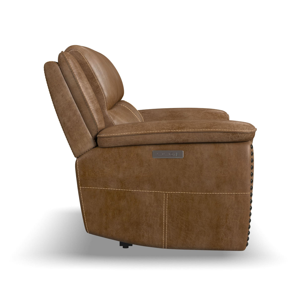 Flexsteel Beau Power Reclining Loveseat with Power Headrests