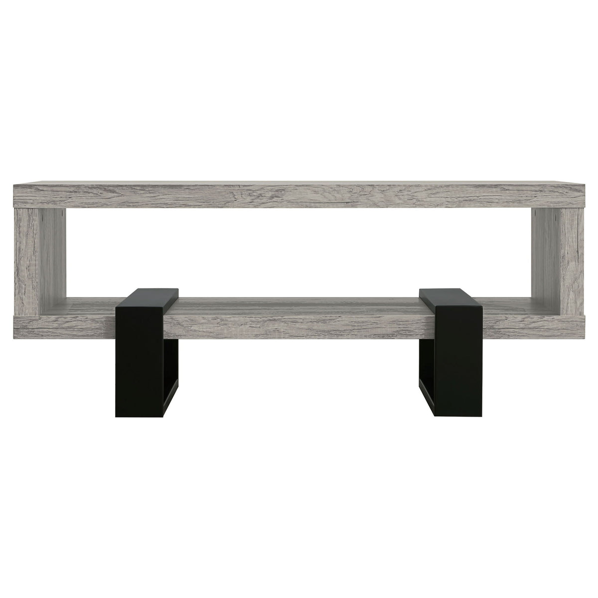 Dinard Engineered Wood Cocktail Coffee Table Grey Driftwood