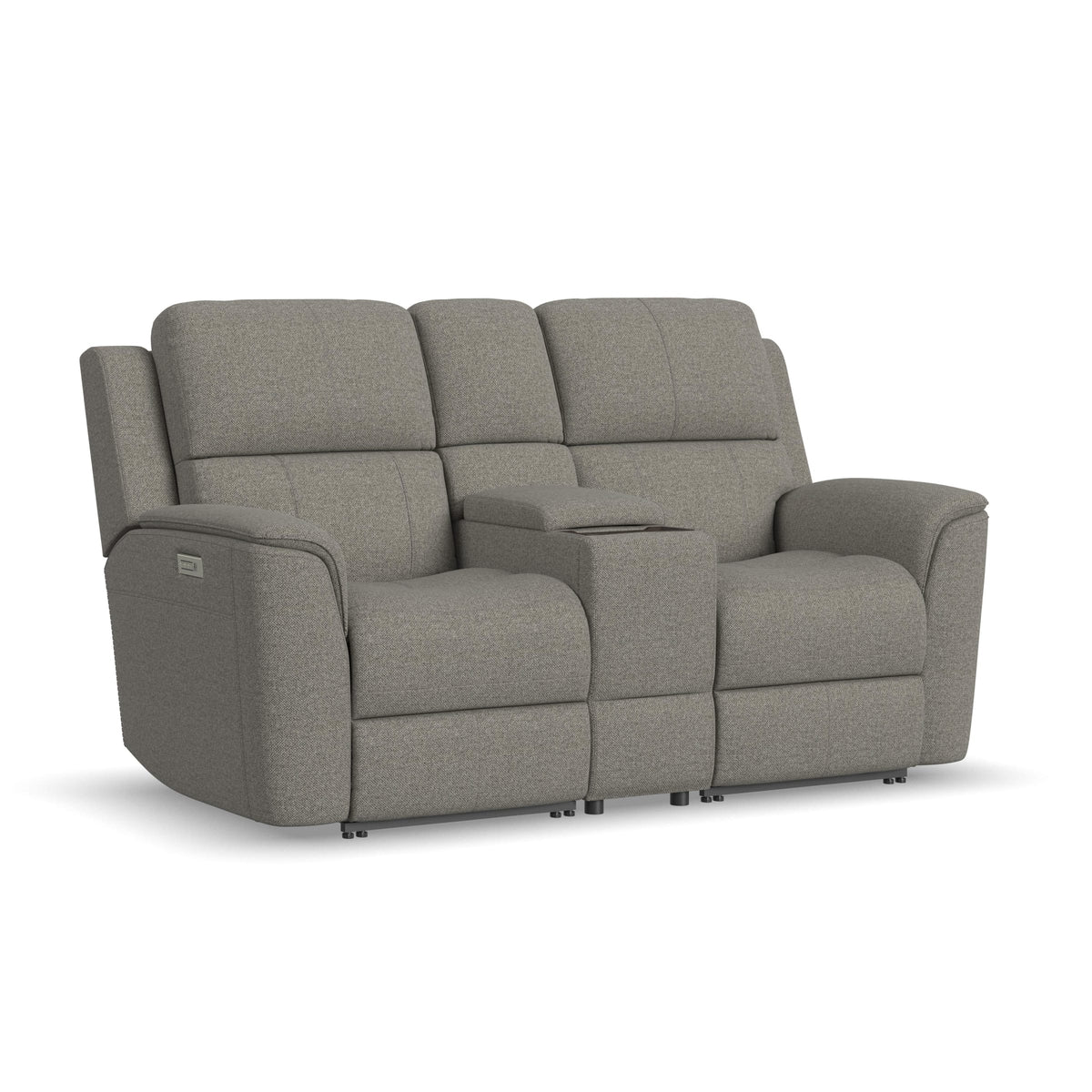Flexsteel Henry Power Reclining Loveseat with Console & Power Headrests & Lumbar