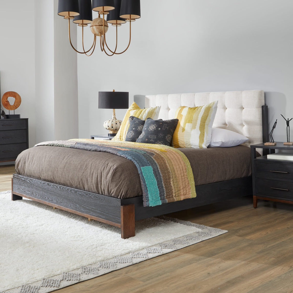 Flexsteel Waterfall King Upholstered Bed