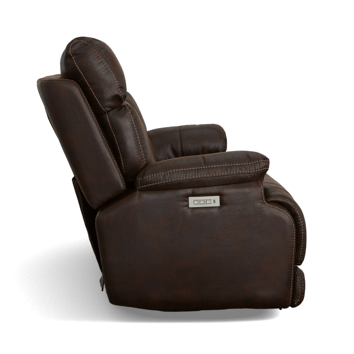 Flexsteel Clive Power Reclining Loveseat with Power Headrests & Lumbar