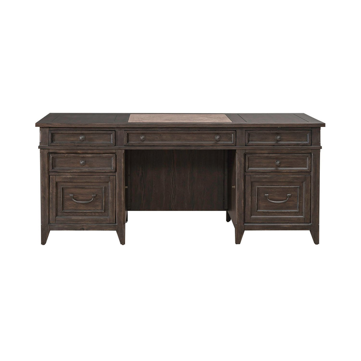 Paradise Valley - Executive Desk - Saddle Brown