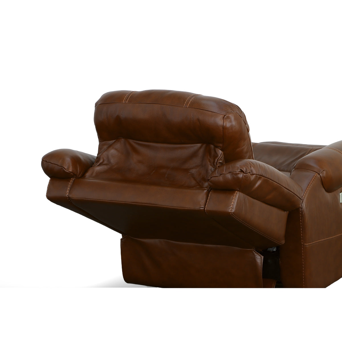 Flexsteel Oscar Power Recliner with Power Headrest & Lumbar