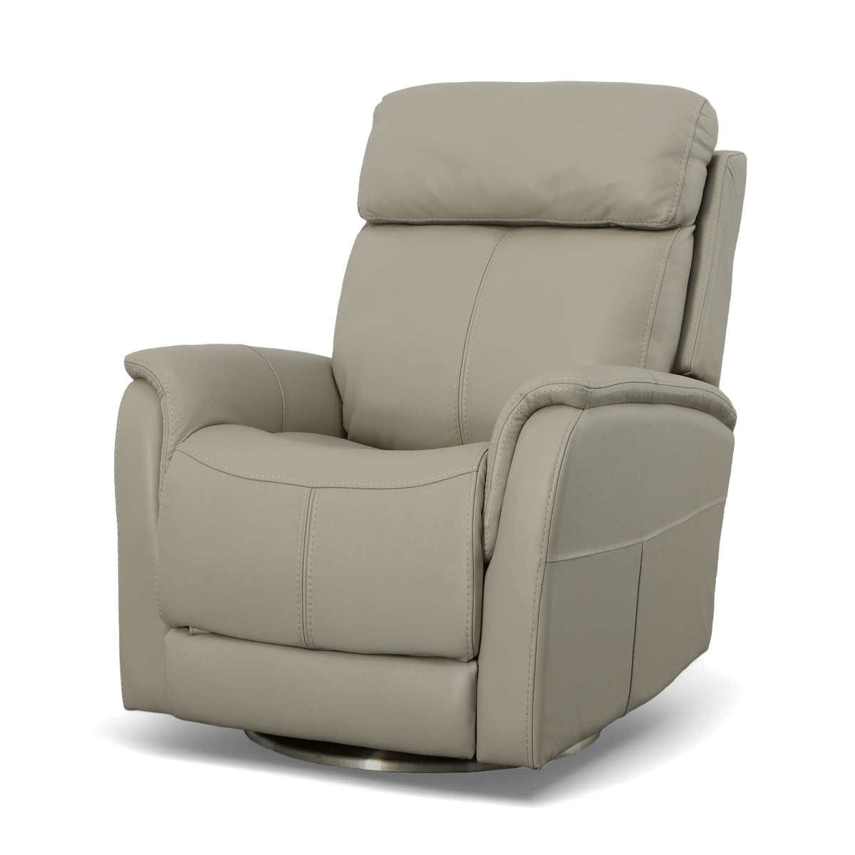 Flexsteel View Power Swivel Recliner with Power Headrest