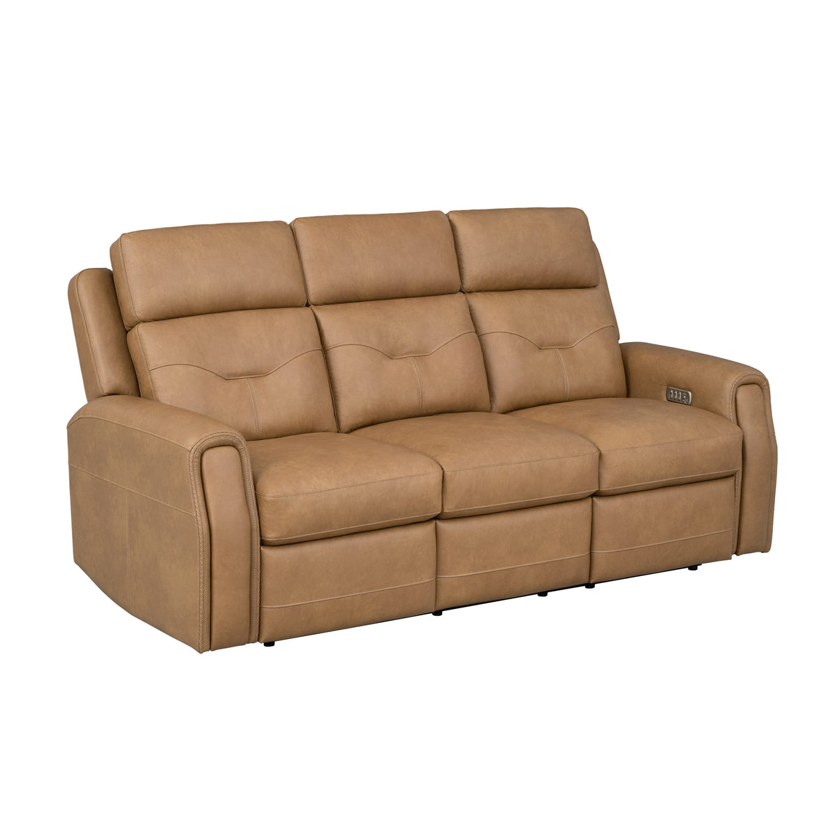 Flexsteel Felix Power Reclining Sofa with Power Headrest, Lumbar, Heat & Massage