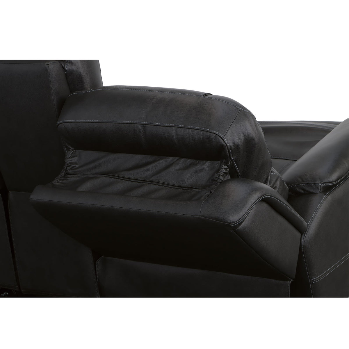 Flexsteel Crew Power Reclining Loveseat with Console, Power Headrests & Lumbar