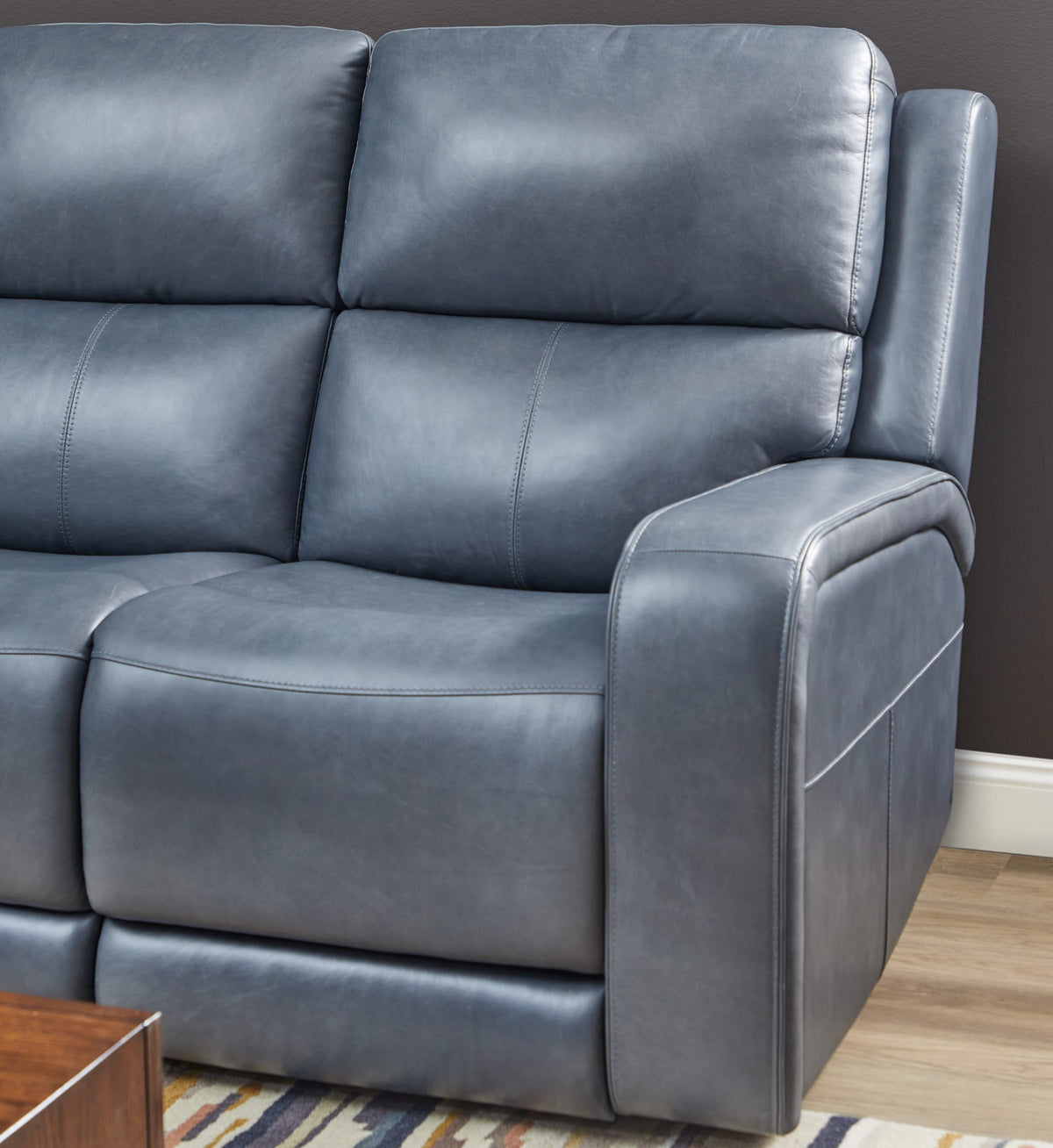 Flexsteel Oasis Power Reclining Sofa with Power Headrests, Lumbar, Heat & Massage