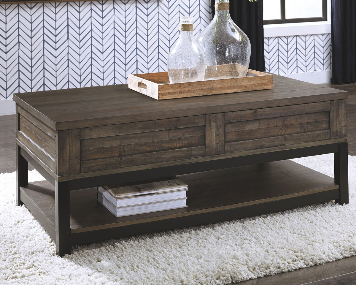 Johurst - LIFT TOP COCKTAIL TABLE - Grayish Brown