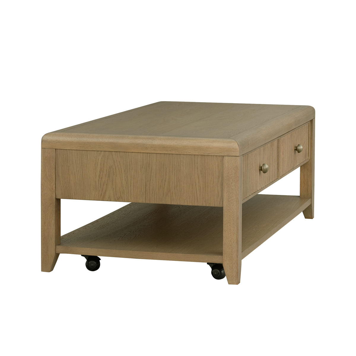 Flexsteel Reed Rectangular Coffee Table with Casters