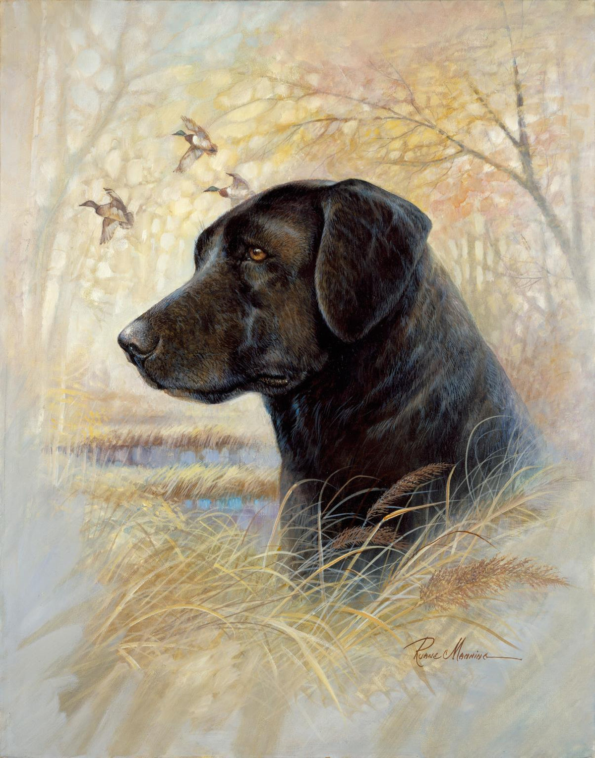Framed Small - Devoted Friend By Ruane Manning - Beige