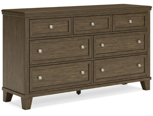 Clearance: Shawbeck 7-Drawer Dresser – Medium Brown