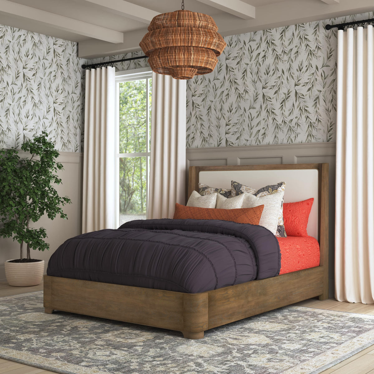 Flexsteel Normandy Queen Upholstered Bed