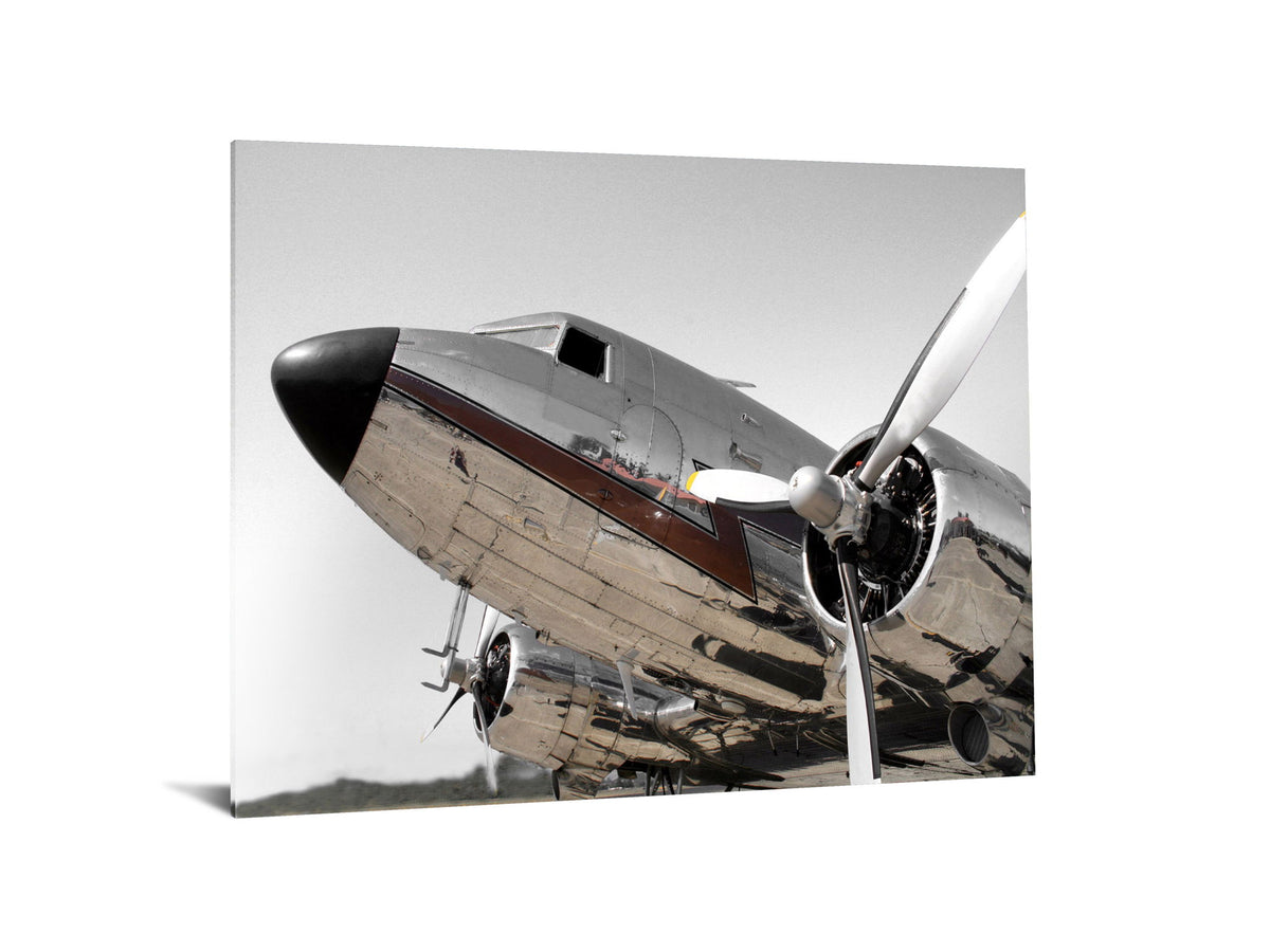 Floating Tempered Glass With Foil Let's Go Travelling - Silver
