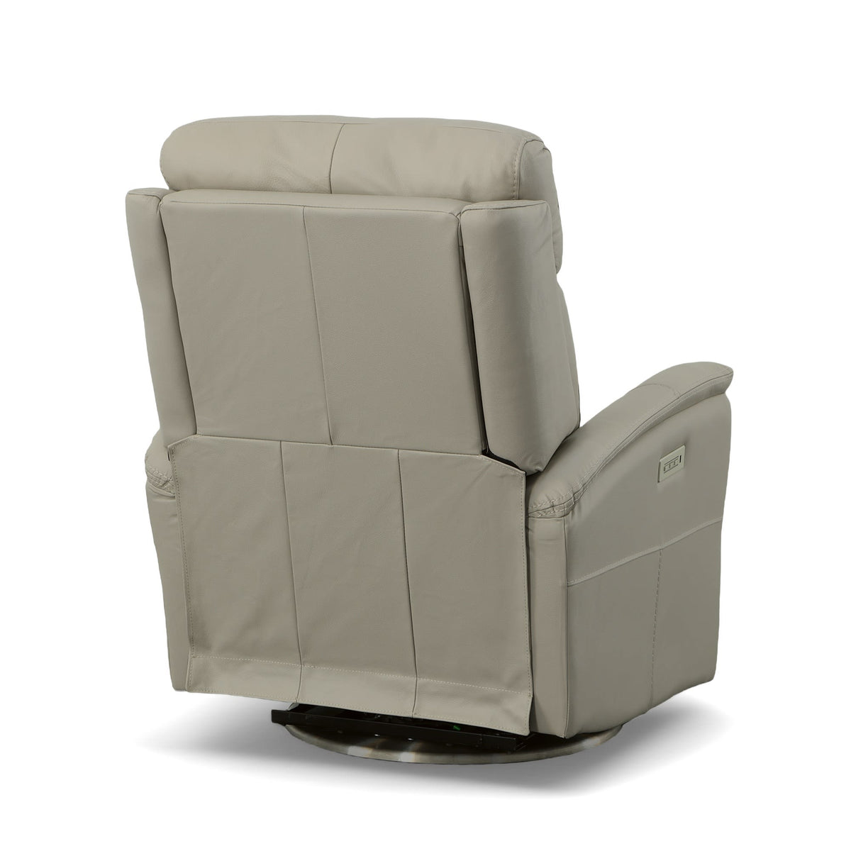 Flexsteel View Power Swivel Recliner with Power Headrest