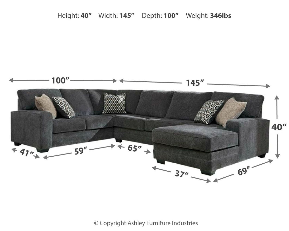 Tracling - 3 Piece Sectional
