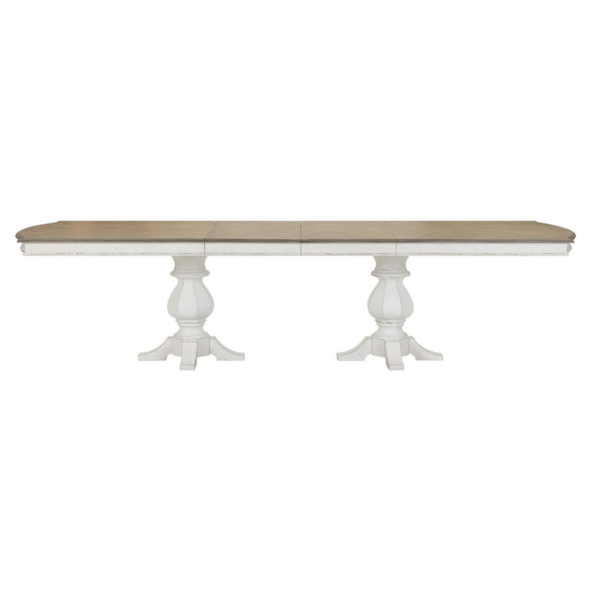 Magnolia Manor - Double Pedestal Table - Antique White