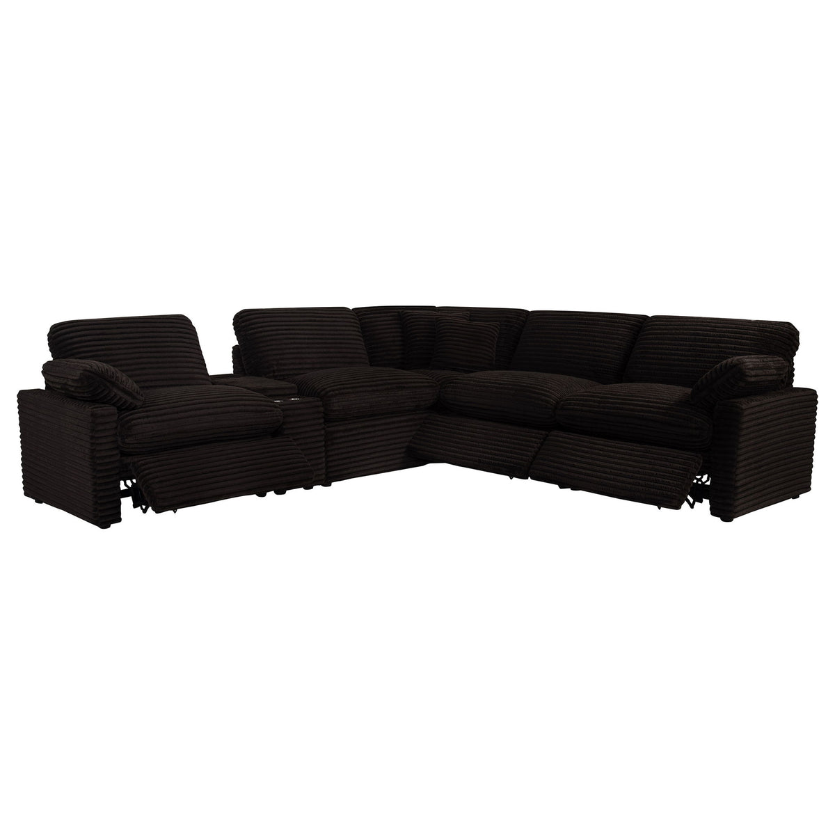 Collins 6-piece Modular Power Reclining Sectional Chocolate Brown