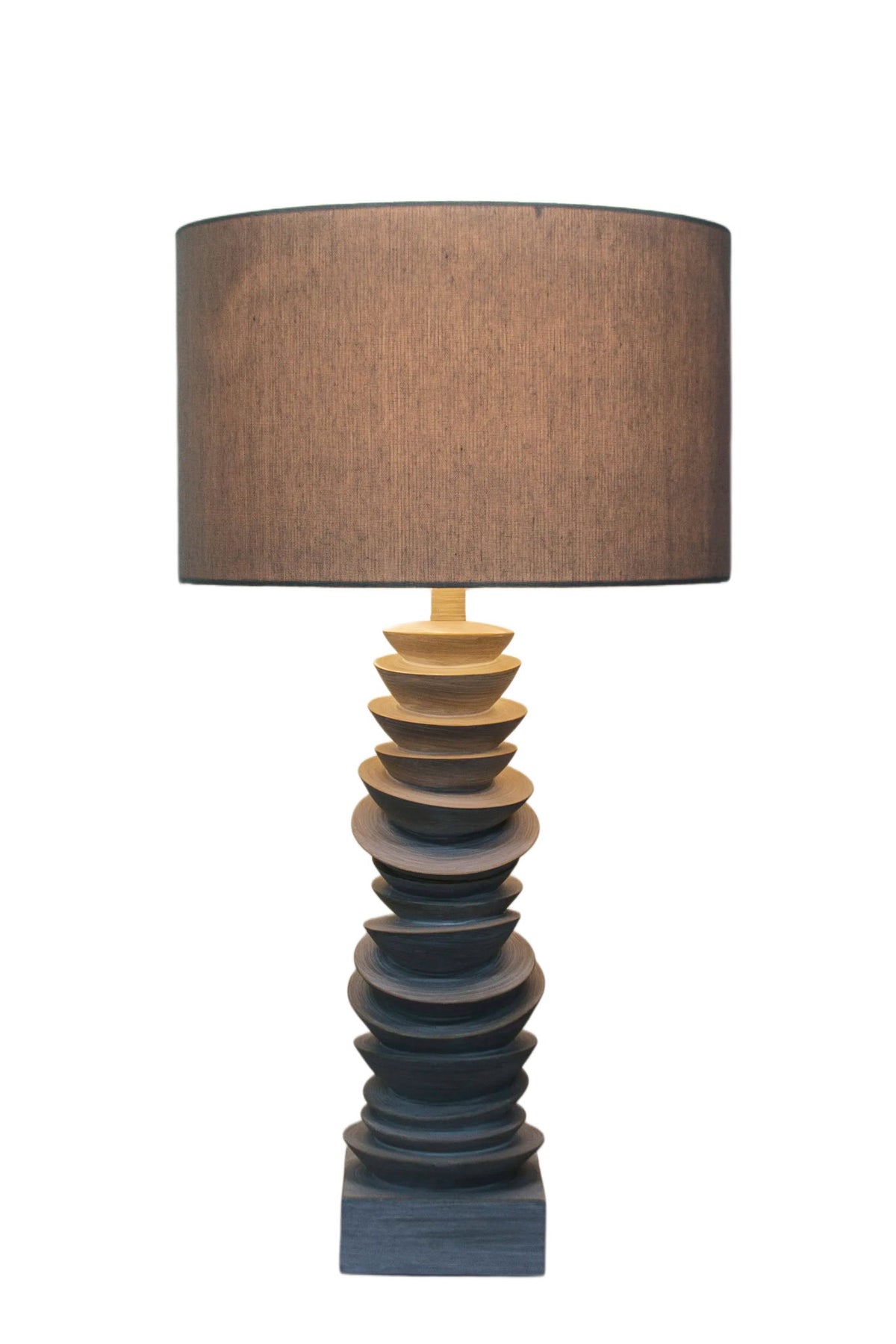 Sculpted Drift Resin Table Lamp (Set of 2) - Distessed White