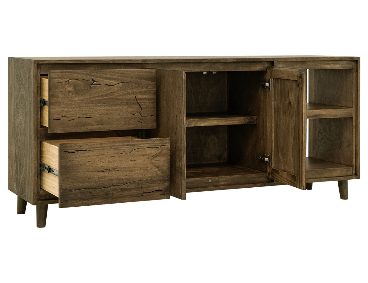 Savia - 3 Drawer & 2 Door TV Stand - Brown