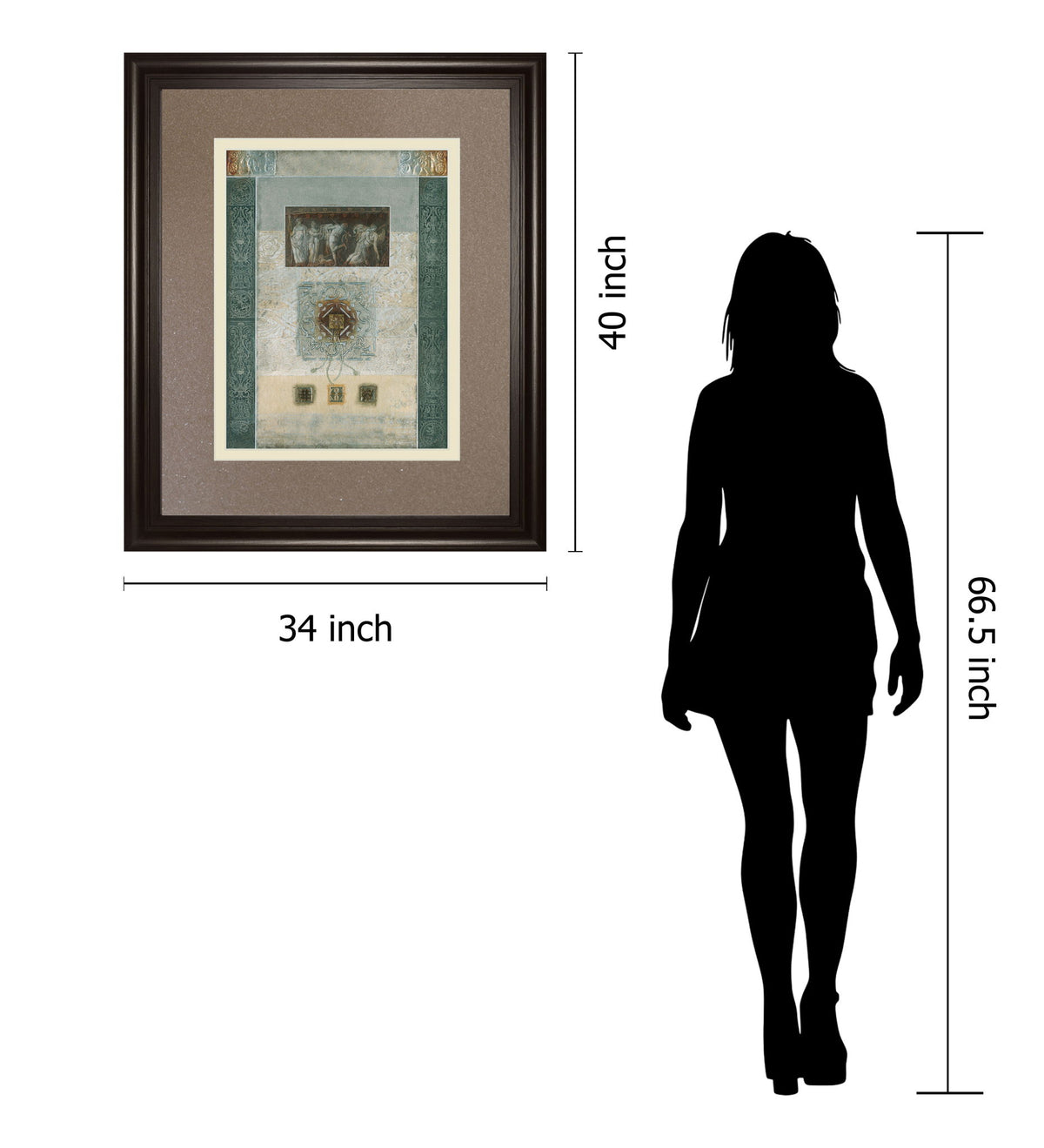 Romanesque I By Douglas - Framed Print Wall Art - Light Brown