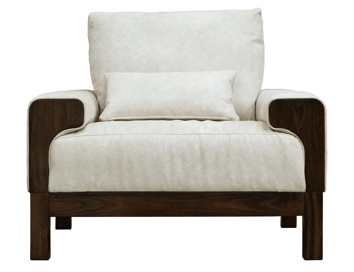 Raramuri - Armchair - White / Dark Brown