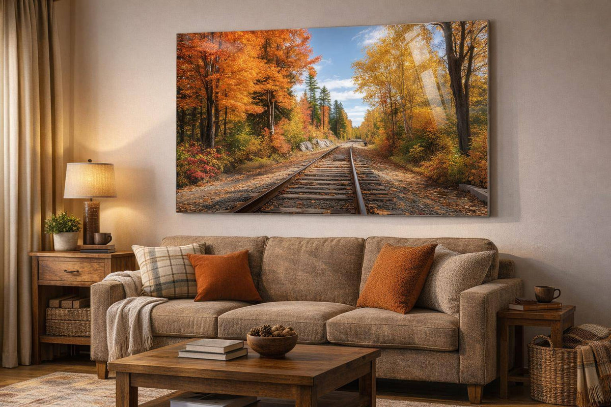 Autumn Passage Tempered Glass - Orange / Gold