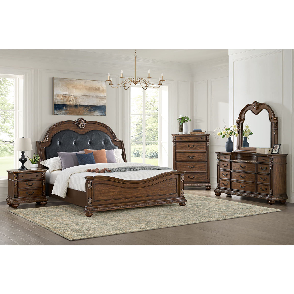 Cadenza - Nightstand With USB-C - Brown