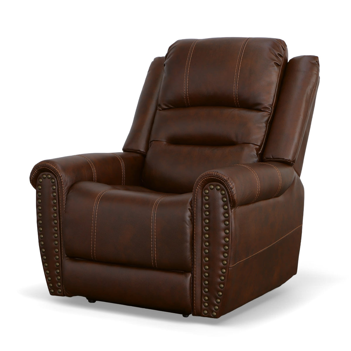 Flexsteel Oscar Power Recliner with Power Headrest & Lumbar