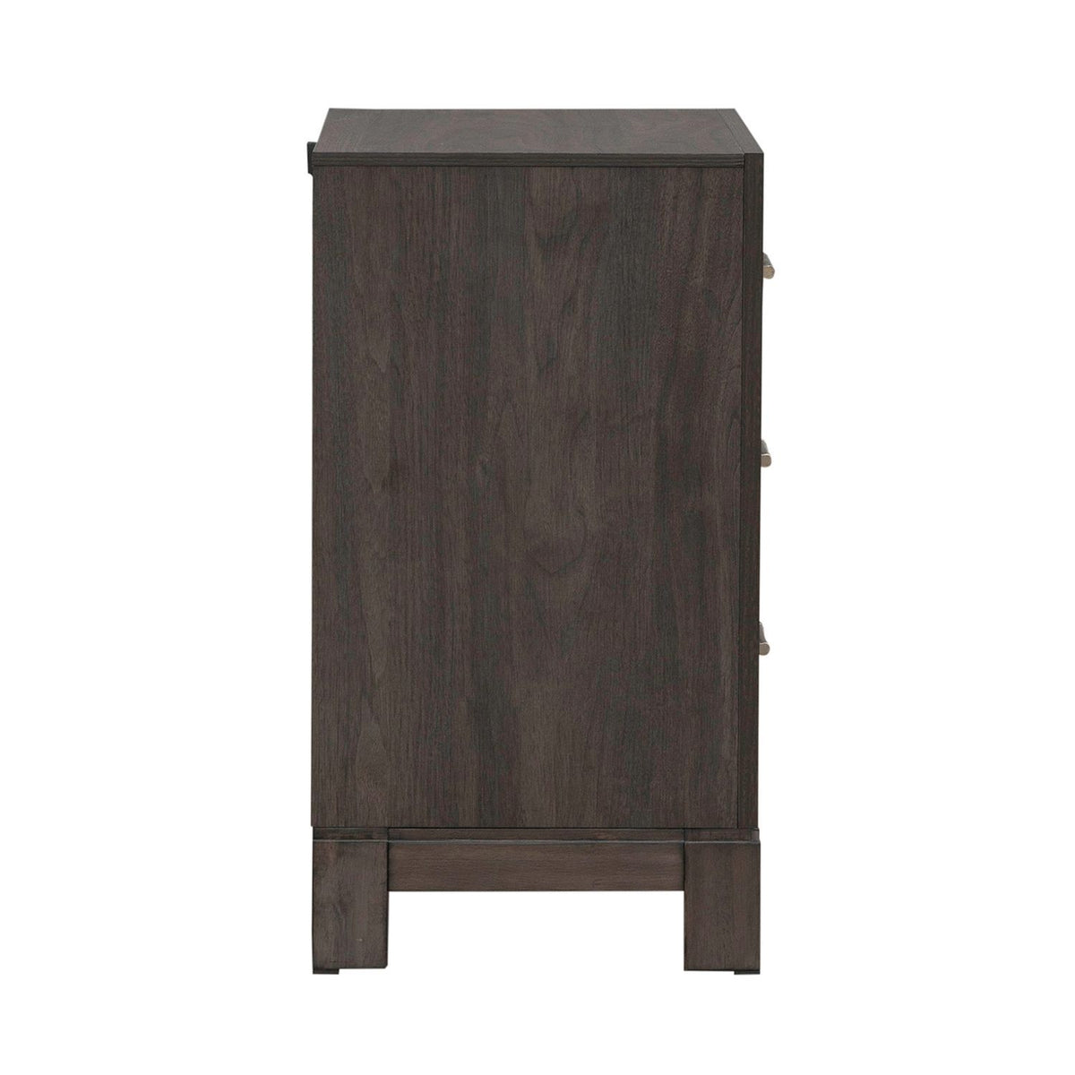 Modern Edge - Nightstand With Charging Station - Caffe