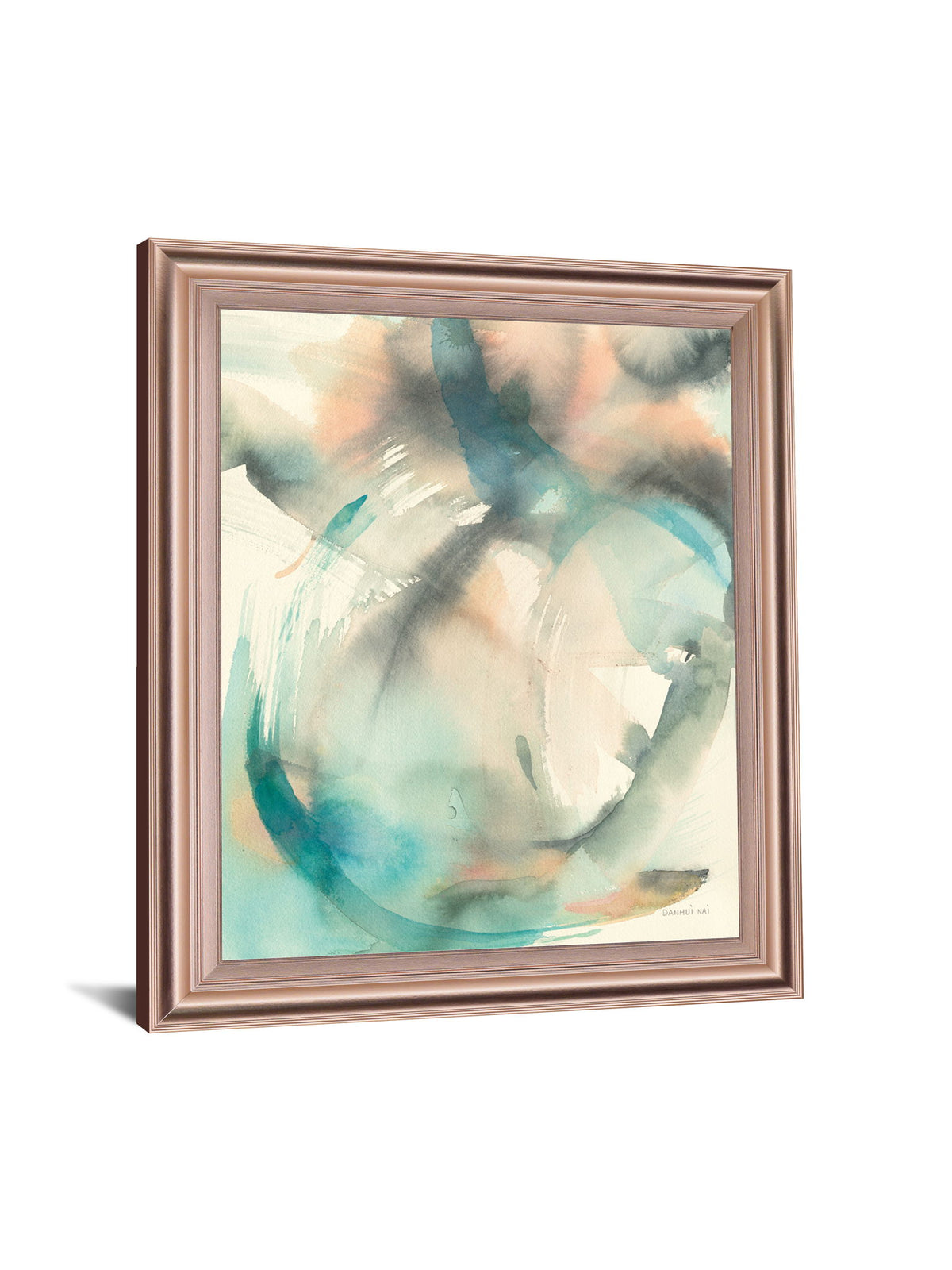 Aqua Mist - 28" x 34" Framed Wall Art - Light Blue